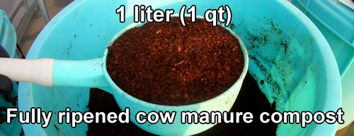Organic fertilizer：fully ripened cattle manure compost