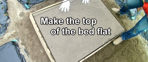 Make the top of the bed flat