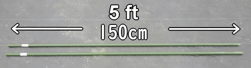 The length of stake is 150cm (5 feet)