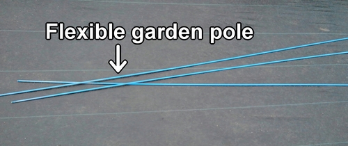 Flexible garden pole