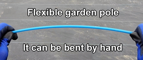 Flexible garden pole
