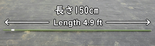 The length of the stake is 150cm (4.9 feet)