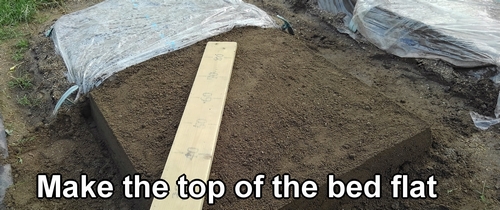 Make the top of the bed flat