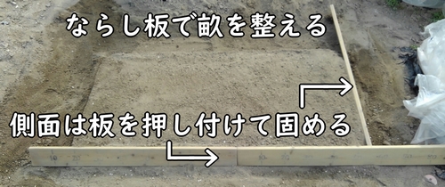 ナスとピーマンとサニーレタスの畝の作り方