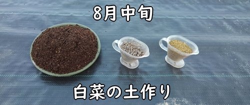 白菜の栽培に使う肥料(ミニ白菜、ハクサイの元肥)