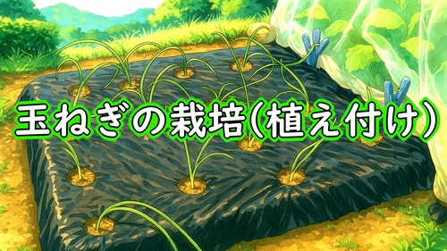 玉ねぎの植え付け(タマネギ・玉葱の植え時期は11月上旬頃が適期)