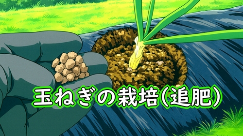 玉ねぎの追肥（タマネギ・玉葱の追肥タイミングは、1回目が12月頃）